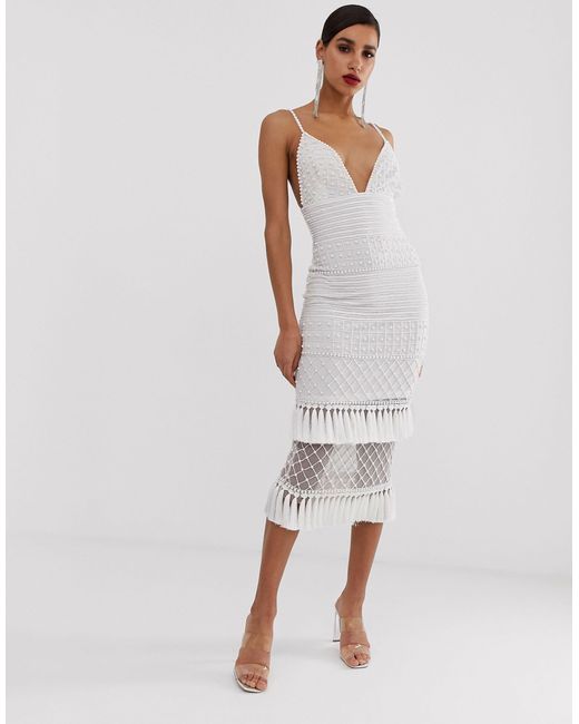 Missguided White Peace And Love Maxi Dress