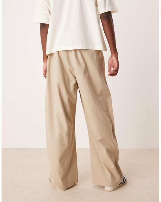 ASOS Natural Heavyweight Twisted Horseshoe Trouser for men