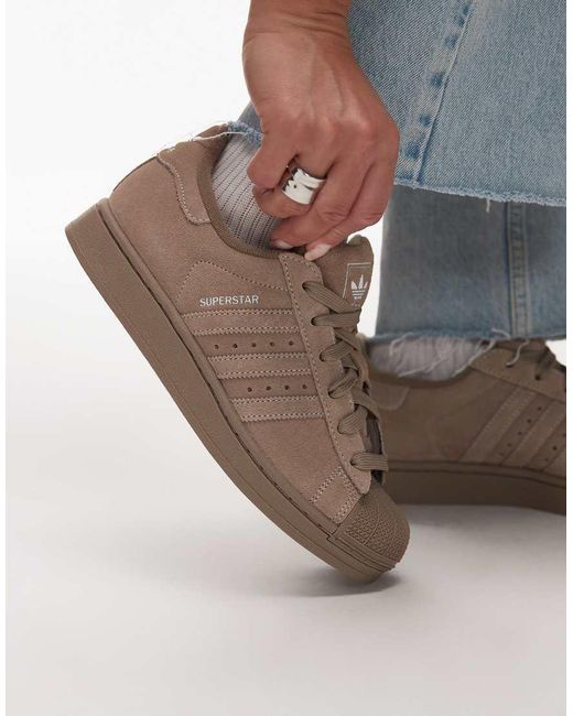 Adidas Originals Gray Superstar Ii Trainers for men