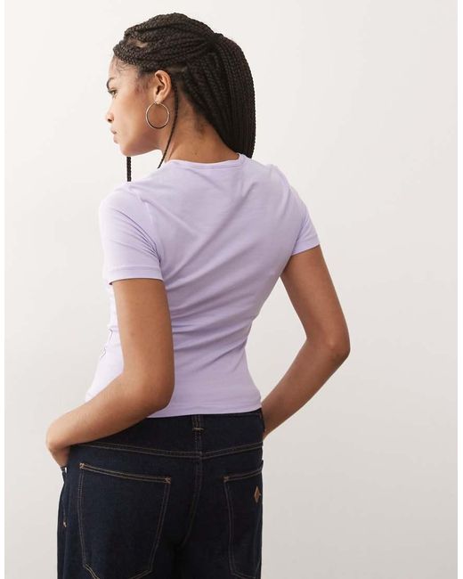 Weekday Purple Slim Fit T-shirt