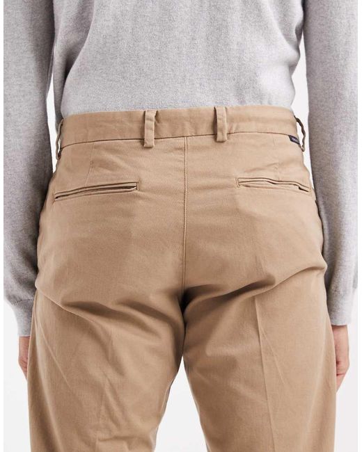 Jack & Jones Blue Front Pleat Tapered Loose Chinos for men