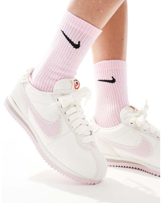 Nike Natural Cortez Leather Trainers