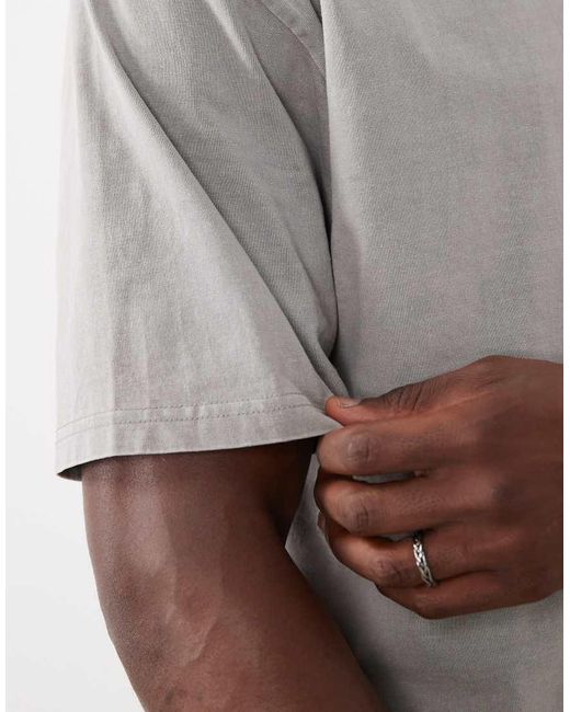 Cotton On Gray Boxy Fit T-Shirt for men