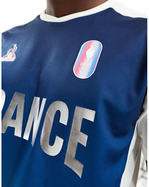Le Coq Sportif – equipe de france paris 2024 – sport-trikot in Blue für Herren