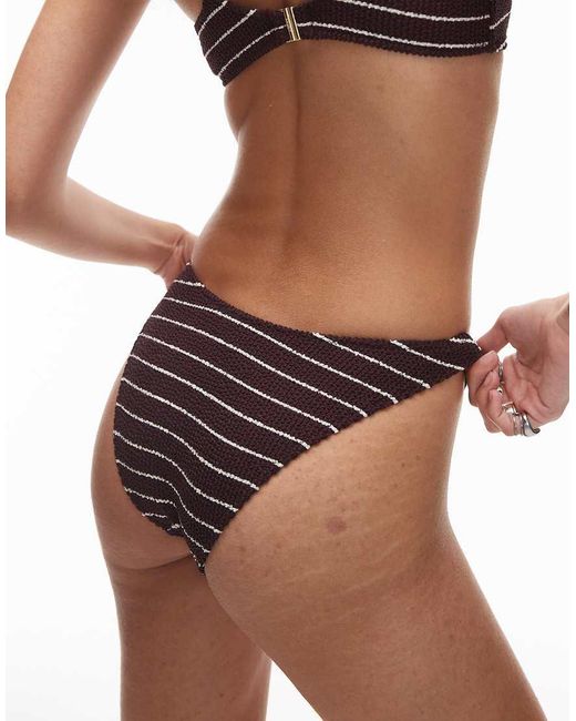 ARKET Red Mix & Match Crinkle Bubble Bikini Bottom