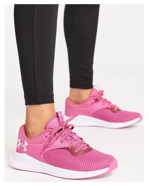 Under Armour Pink Charged Aurora 2 Trainers