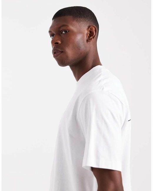 Jack & Jones Oversized T-Shirt Met Project Core-Print Op De Achterkant in het White voor heren