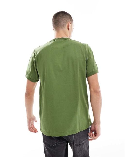 Pretty Green Green Pretty Live Forever Badge T-shirt for men