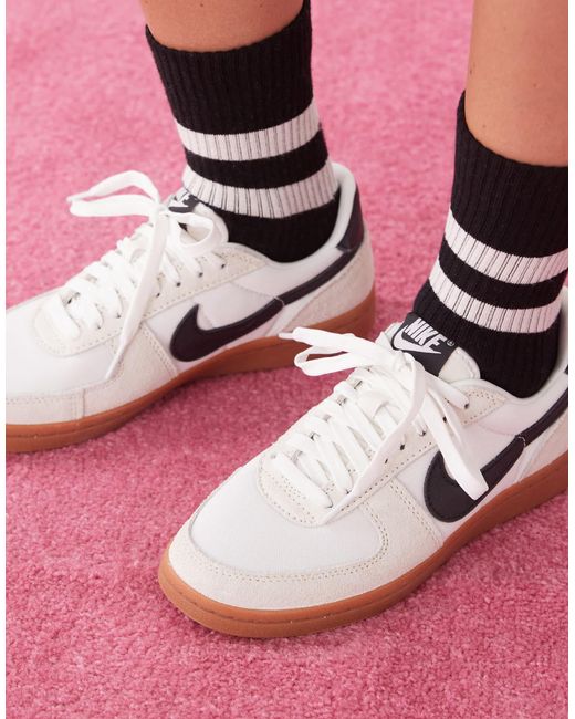 Nike Pink Field General Sneakers