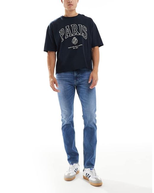 Lee Jeans Blue Rider Slim Fit Jeans for men