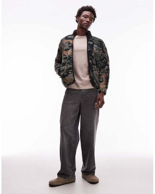 Element Black Classic Sherpa Zip Through Fleece for men