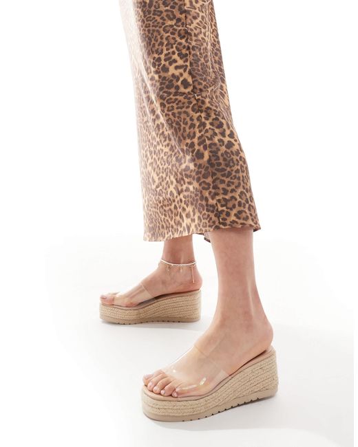 SEQWL Natural Minelli Flatform Espadrille Wedge