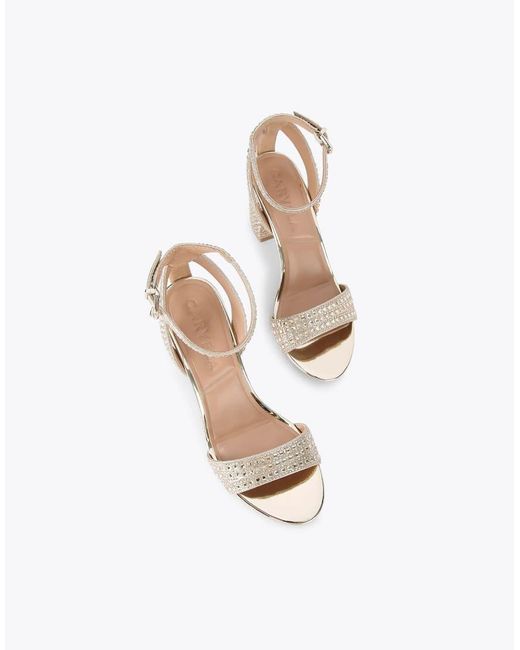 Carvela Kurt Geiger Natural Kianni Heeled Sandals