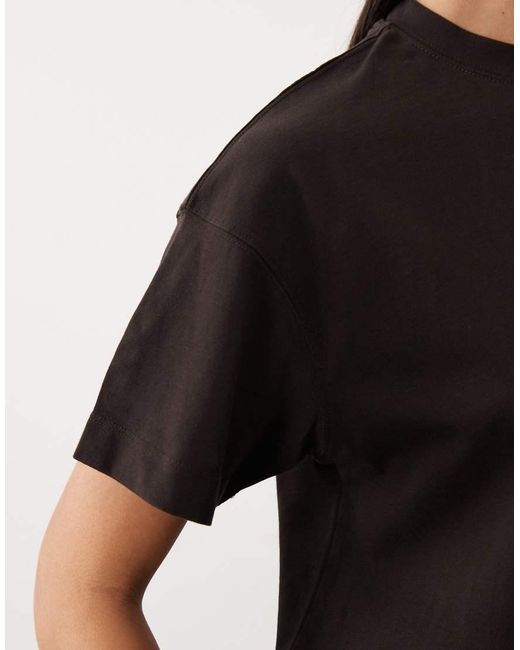 4505 Black Icon Heavyweight Cotton Oversized T-shirt With Quick Dry Finish
