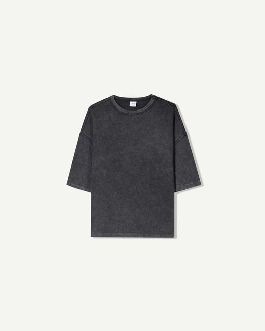 Bershka – kurzärmliges oversize-t-shirt in Black für Herren