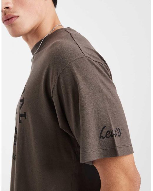 Levi's Brown Vintage Graphic T-shirt for men
