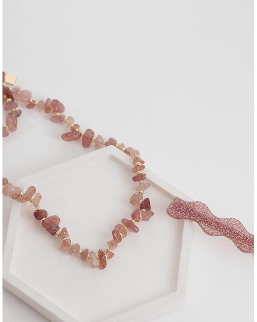 Collier avec éclats ASOS en coloris Multicolor