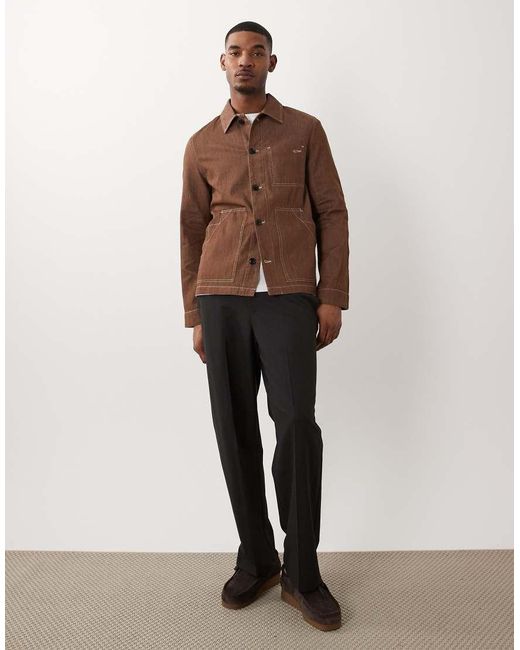 Paul Smith Brown Lightweight Casual Chore Jacket for men