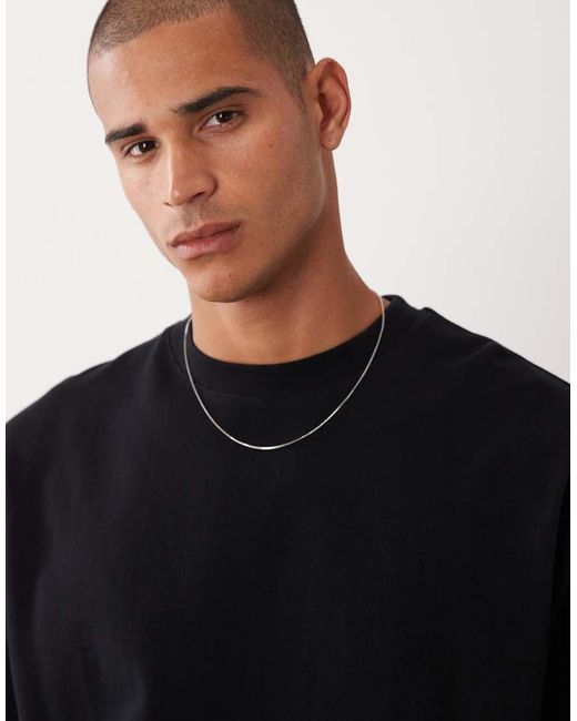 ASOS Black Oversized T-shirt for men