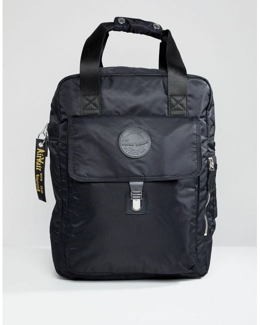 Dr. Martens Black Large Nylon Backpack
