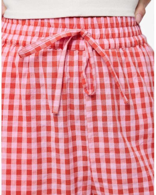 Pieces Broek in het Red