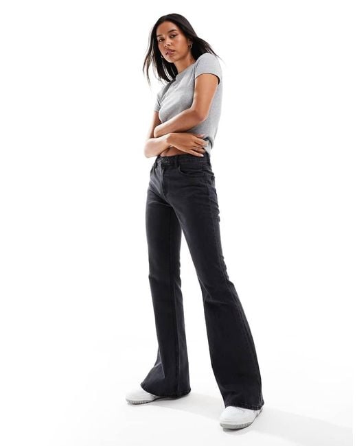 Stradivarius Blue Flared Comfort Jeans