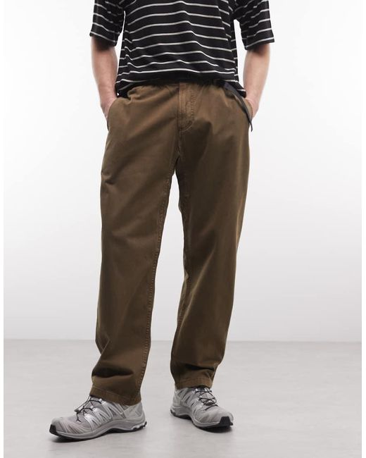 Gramicci Brown Loose Fit G Pant for men