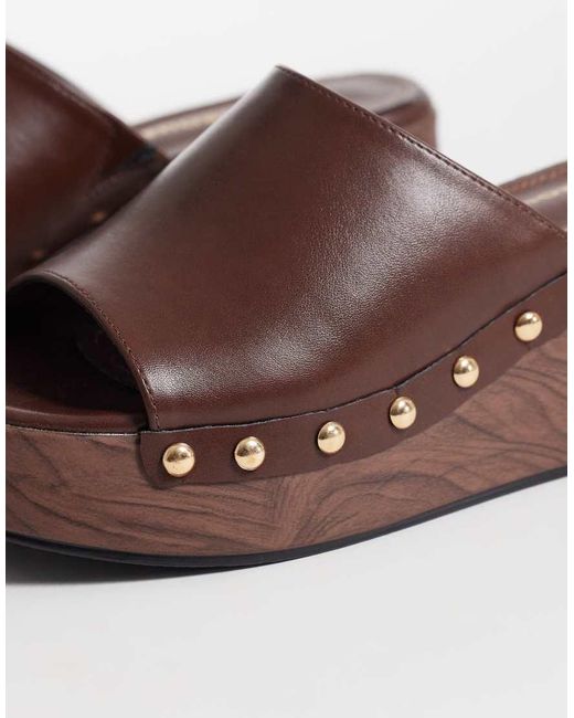 Glamorous Brown Wedge Sandals