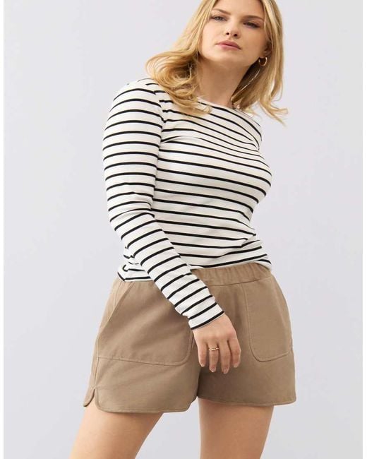 Bolongaro Trevor Natural Real Suede Tracie Short