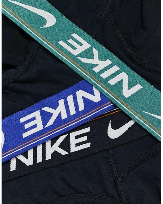 Nike – ultra comfort – 3er-pack hüftslips in Black für Herren