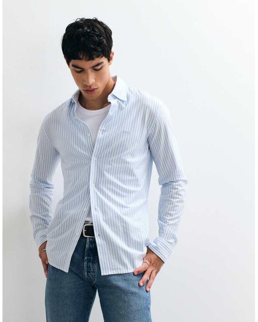 Boss Blue My Soft Slim Fit Shirt for men
