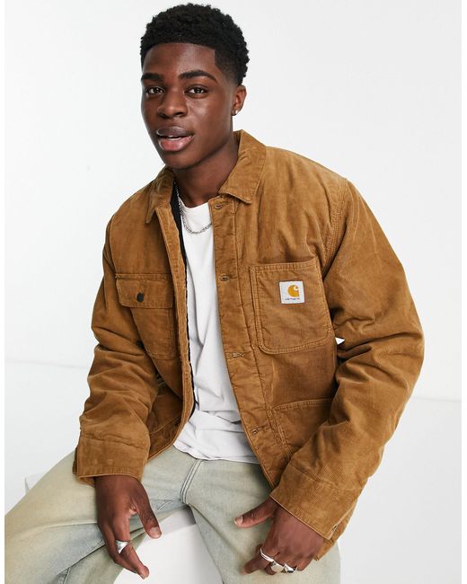 Carhartt WIP Michigan Cord Jacket in Brown for Men | Lyst Australia