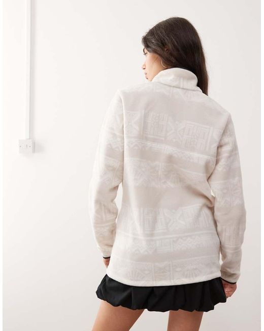 Columbia Natural Benton Springs Printed 1/2 Snap Fleece