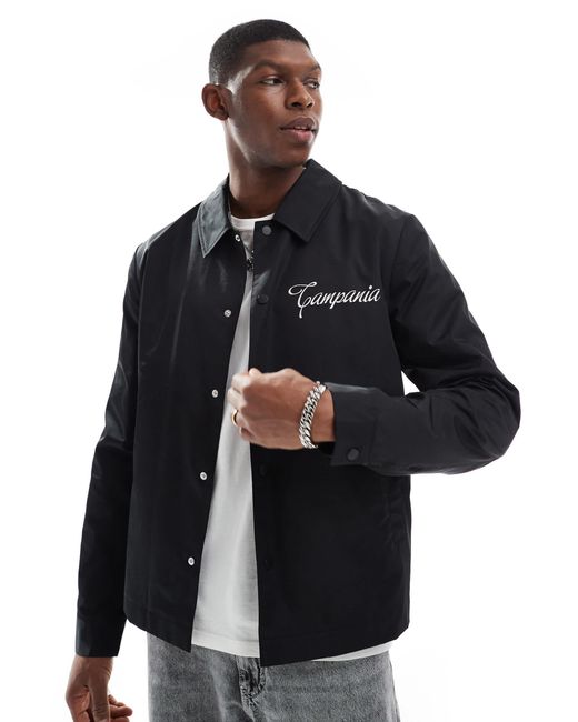 ASOS – leichte harrington-jacke in Blue für Herren