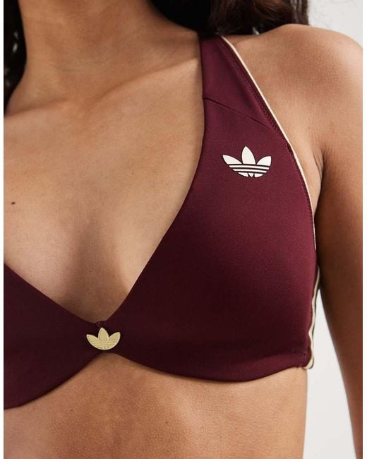 Adidas Originals Red Adidas Originals Sport Light Support Twist Sports Bra