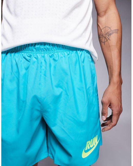 Nike Blue Challenger Dri-fit 7 Inch Shorts for men