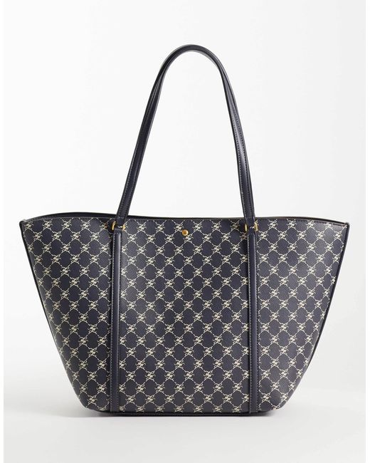 Mango Gray Monogram Tote Bag