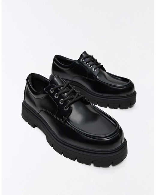 Bershka White Derby Shoes for men