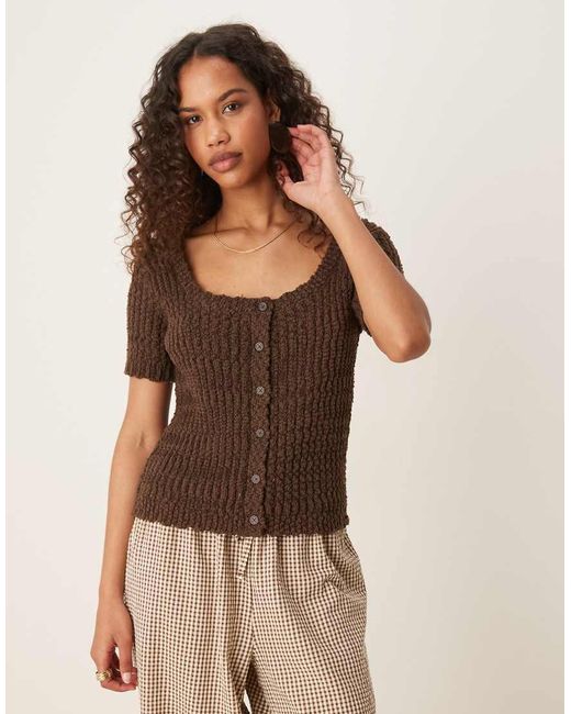 Cardigan di ASOS in Brown