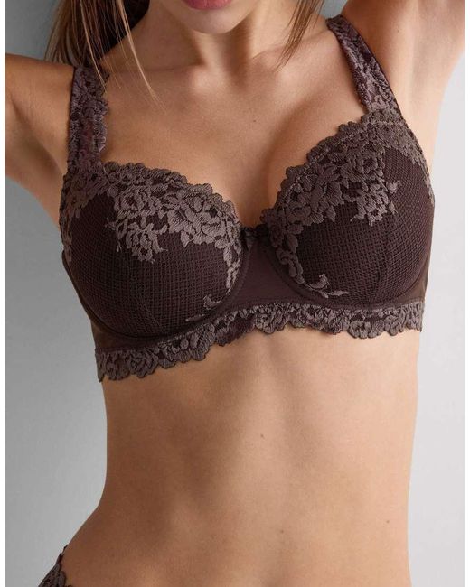 Intimissimi Brown Pretty Flowers Sofia Balconette Bra