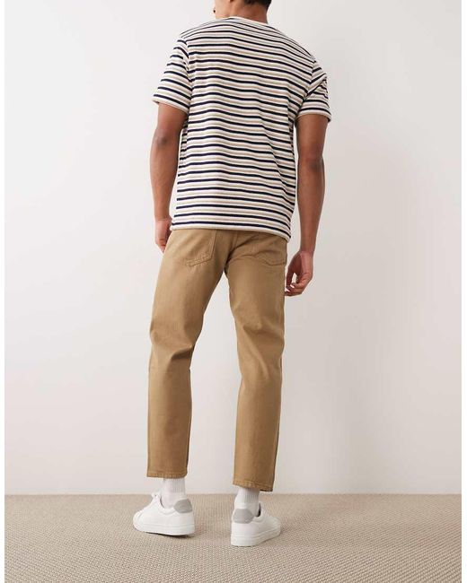 Mango Natural Sammy 100% Cotton Tapered Jeans for men