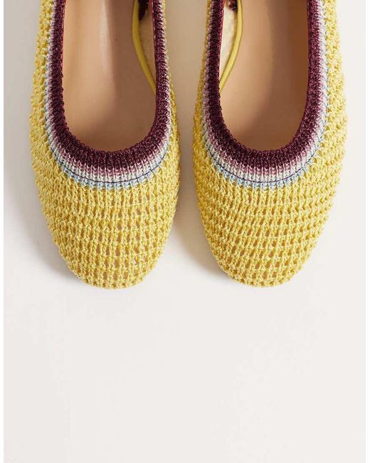 Ballerine Stringate Gialle di SEQWL in Yellow