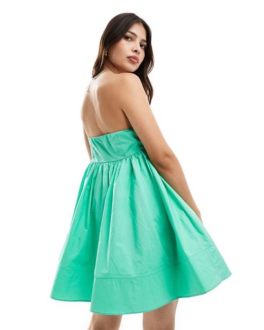 Collective The Label Blue Strapless Empire-Line Mini Dress