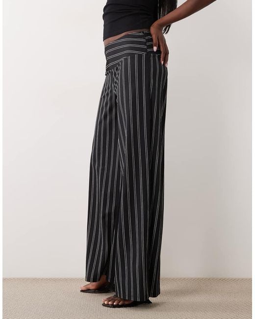 Gina Tricot Multicolor Wide Leg Jersey Trousers