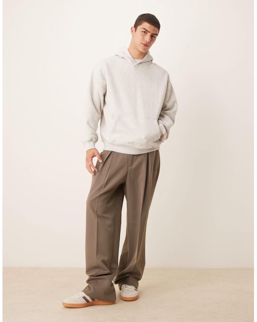 Abercrombie & Fitch – essential – kapuzenpullover in Natural für Herren
