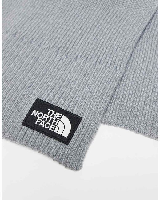 The North Face Gray Box Logo Scarf