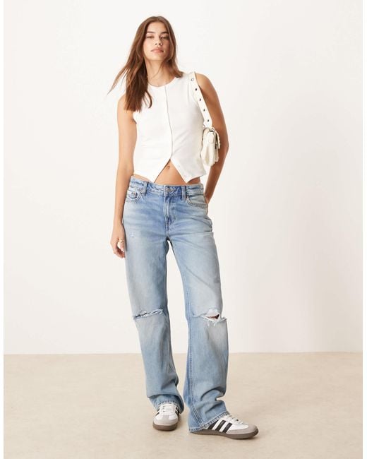 Cotton On Blue Charlie Button Front Tank