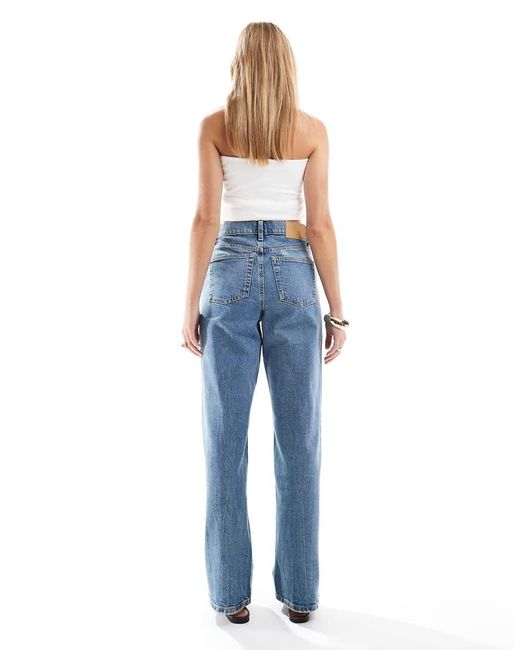 ASOS Blue Comfort Stretch Straight Leg Jeans
