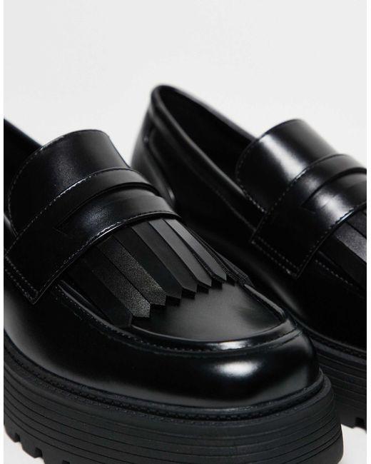 ASOS Black Chunky Loafers for men