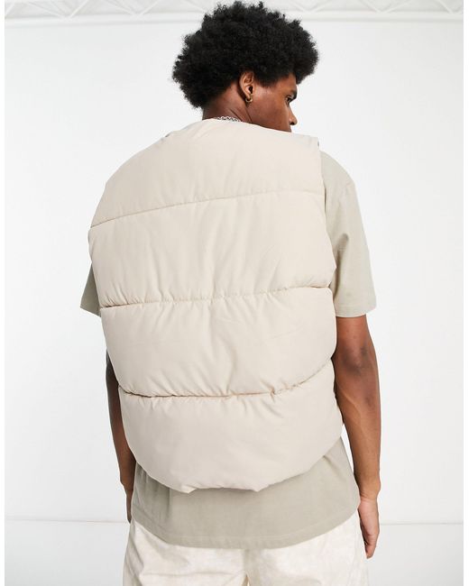 mens cropped puffer vest